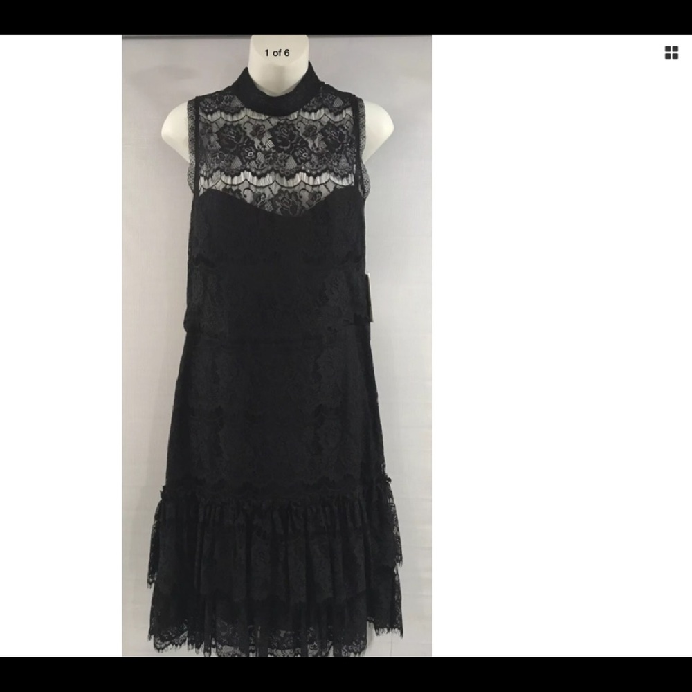 Miss Sixty Blk Lace Dress 👗 Size 14 New with tags